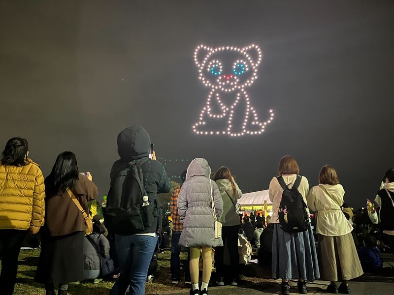 ドローンショー過去開催時の様子