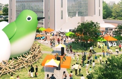 「鳥栖市にスライダーやボールプールで遊べる巨大な「鳥の巣」登場　グルメや音楽も満喫」の写真