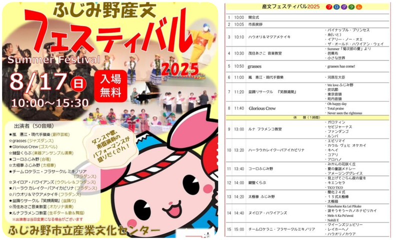 ふじみ野産文フェスティバル
