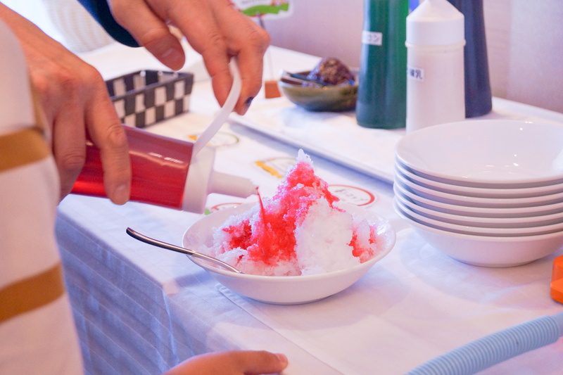 9月の「かき氷」の手作り体験