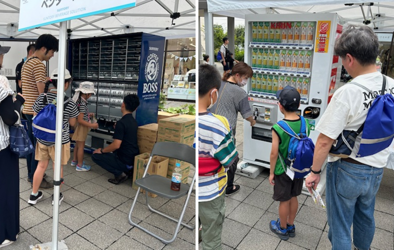 災害時飲料提供ベンダー体験(サントリービバレッジソリューション株式会社、キリンビバレッジ株式会社)