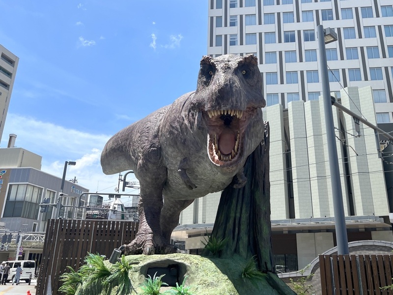 迫力満点のティラノサウルス