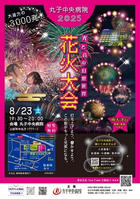 丸子中央病院花火大会2025