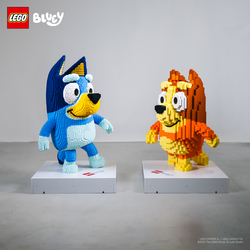 「ブルーイ×レゴランド・ジャパンがコラボ決定！　アジアで唯一の巨大3Dモデル展示も！」の写真