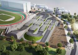名古屋競輪場BMXレースコース イメージ図