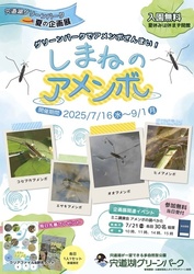 宍道湖グリーンパーク 夏の企画展 しまねのアメンボ│（c） green