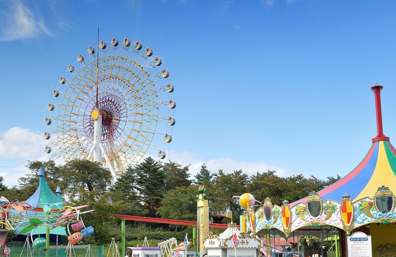 ホテルをはじめ、遊園地やゴルフ場を備える妙高サンシャインリゾート