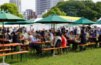 「福岡の舞鶴公園で「あご祭り」が開催！焼きあご無料提供　茶碗作りなど体験ブースも　」の写真