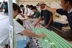  那須塩原牛乳がずらり
