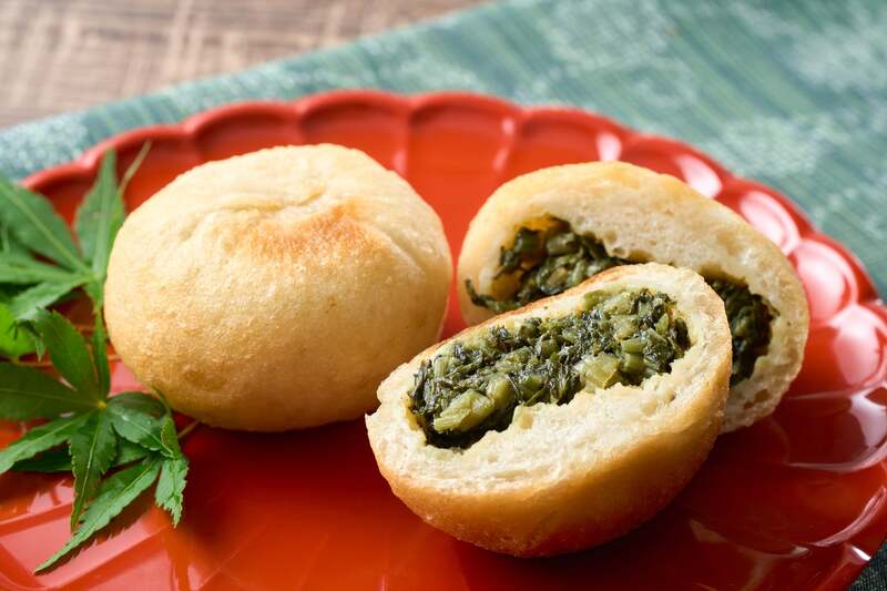 野沢菜おやき