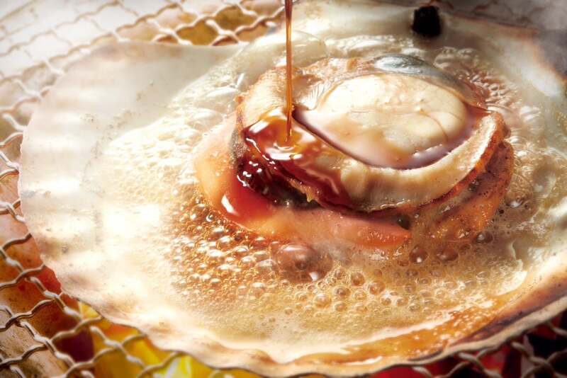 ホタテの貝焼き