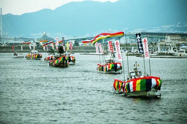 西宮まつり（海上渡御の様子）