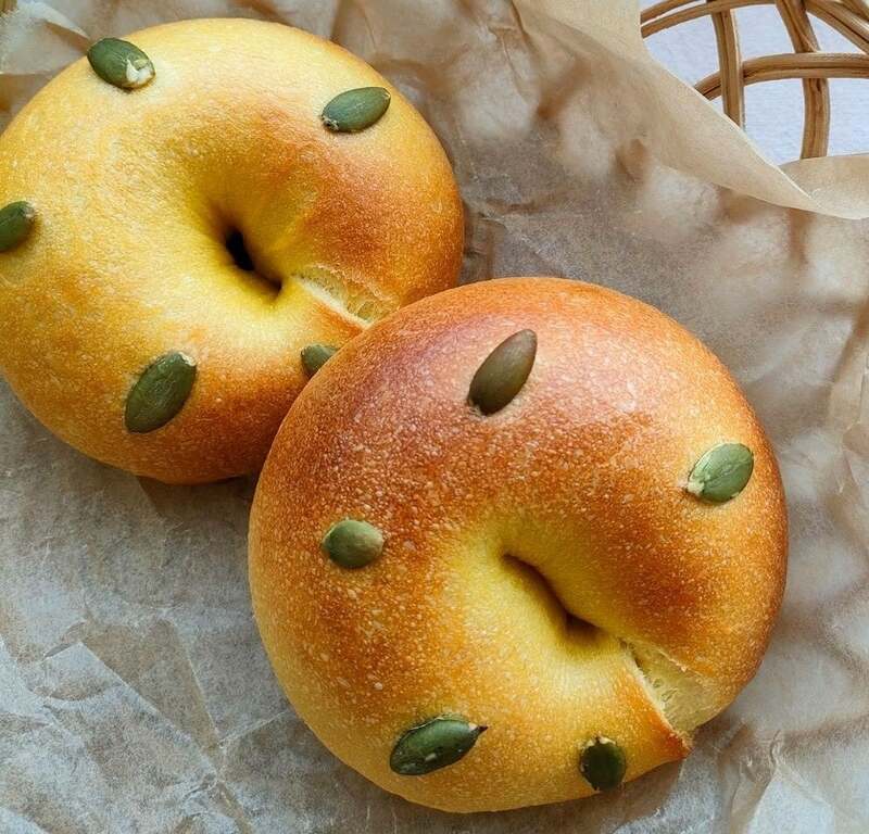 かぼちゃベーグル