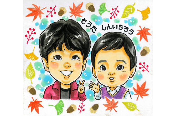 おこさま似顔絵プレゼント