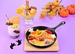 「東京スカイツリータウンでおさるのジョージのハロウィーンメニューが期間限定登場！」の写真