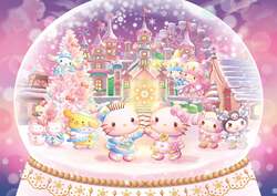 「ハーモニーランドで雪降るホワイトクリスマス！　期間限定ショーとキャラグリを満喫♪」の写真