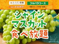 「スイパラ秋の大収穫祭で話題の塩むすび×豚汁が復活！　シャインマスカット食べ放題も」の写真