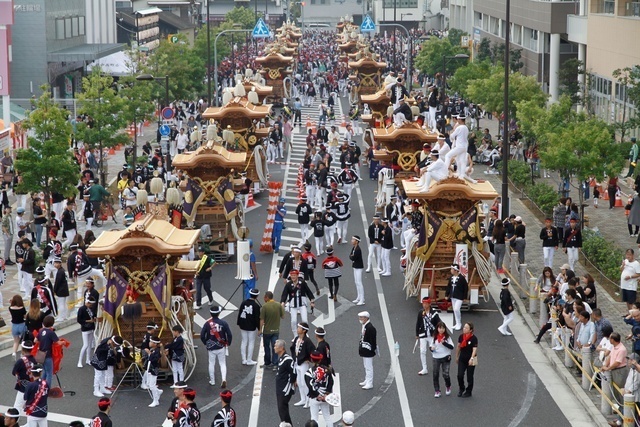 和泉だんじり・みこし祭り｜市制60周年記念事業開催時の様子