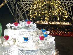 「高輪エリアのプリンスホテルで竹あかりが彩るクリスマス　無料点灯式やパティシエ体験」の写真