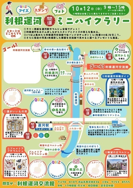 利根運河開運ミニハイクラリー（利根運河交流館）