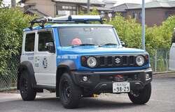 「埼玉県加須市のむさしの村にはたらく車大集合！　パトカー白バイ乗車体験も開催」の写真