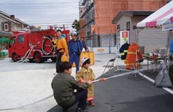 消防車がやってくる＆なりきり消防隊員