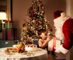 「大阪でサンタクロースに会える！ホテルニューオータニ大阪のクリスマスビュッフェ」の写真
