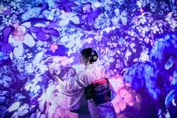 「大阪・梅田で浮世絵の世界に没入！　親子で楽しめるデジタルアート展開催」の写真