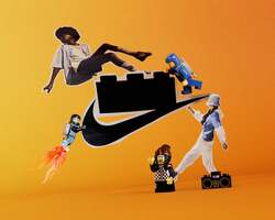 「Nikeとレゴがコラボ！　お台場のABC-MARTで体験イベント開催」の写真