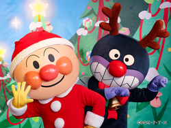 「神戸アンパンマンこどもミュージアムでクリスマス！　サンタ姿のキャラクターに会える」の写真