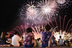 第50回 焼津海上花火大会／(C)焼津市シティセールス課　過去実施時の様子