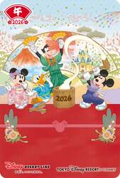 「東京ディズニーリゾートのお正月2026！和装ミッキーと花火で新年をお祝い！」の写真