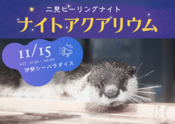 「伊勢シーパラダイスで1日限りのナイトアクアリウム　二見ヒーリングナイトも同時開催」の写真