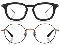 （上）ウェリントン型の「OB2012G-5A」（15,000円）／（下）ラウンド型の「OB1007X-5A」（11,000円）