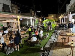 広島県竹原市／昨年度の様子／しばふ広場（夜）