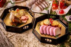 「ウェスティン都ホテル京都で新春バイキング　太鼓体験や抽選会で新年をお祝い」の写真