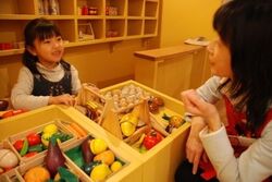 館内には遊び方を教えてくれる「おもちゃ学芸員」が常駐しています