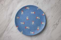 水野智路氏作　マリオットラビット柄16cm皿