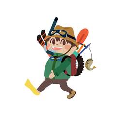 イベント公式キャラクター「アウトドアぼーや」