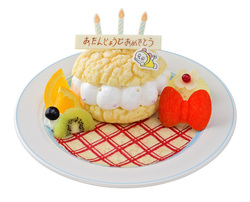 「かわいさいっぱい！メロンパンのバースデープレート」(1,980円)　