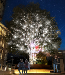 「東京ミッドタウン日比谷でディズニー映画『ズートピア2』の世界を体験！　イルミ点灯」の写真