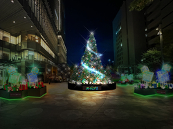 「東京ミッドタウン日比谷でディズニー映画『ズートピア2』の世界を体験！　イルミ点灯」の写真