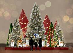 「サンタが館内に！オリエンタルホテル東京ベイでクリスマスグリーティング開催」の写真