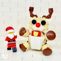 トナカイとサンタのミニフィギュア