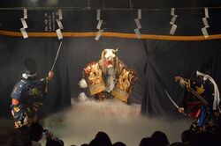 広島市森林公園　神楽鑑賞／神楽上演の様子