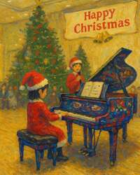 「福岡県小郡市でクリスマスコンサート開催！ピアノ演奏者とちびっこアナウンサーを募集」の写真