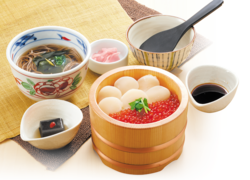 「帆立といくらの二色丼セット」2,968円→2,748円