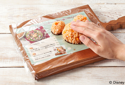 ＜ミッキー＞型ガイドを使った調理イメージ