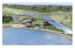 「サウナにカフェにBBQ！水戸の千波公園に人気ブランドの複合施設が2026年春オープン」の写真