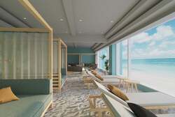 「茨城県大洗町のホテルに砂浜ラウンジとキッズルーム誕生　クラフトコーナーも！」の写真